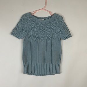 GYMBOREE Kid’s shortsleeve sweater baby blue size 7 (fits like a 4T or 5…